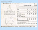 1950s Vintage Simplicity Sewing Pattern 3967 Misses Wrap Around Sun Dress Sz 32 B