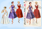 1950s Vintage Simplicity Sewing Pattern 4009 Misses Wrap Around Dress or Apron 36 B
