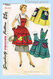 Simplicity 4062: 1950s Uncut Misses Fiesta Party Apron Fits All Vintage Sewing Pattern