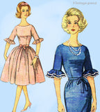 Simplicity 4254: 1960s Uncut Junior Misses Dress Sz 31.5B Vintage Sewing Pattern
