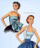 Simplicity 4320: 1950s Misses Fancy Bodice or Halter Top 34B Vintage Sewing Pattern