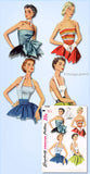 Simplicity 4320: 1950s Misses Fancy Bodice or Halter Top 34B Vintage Sewing Pattern