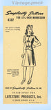 1940s Vintage Simplicity 4387 Latexure Manikin Mannequin Doll Clothes Pattern 12.5 Inch