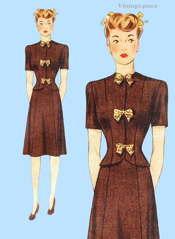 1940s Vintage Simplicity 4387 Latexure Manikin Mannequin Doll Clothes Pattern 12.5 Inch