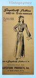 1940s Simplicity Sewing Pattern 4402 FF 15in Latexture Fashiondol Doll Clothes