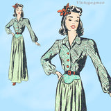 1940s Simplicity Sewing Pattern 4402 FF 15in Latexture Fashiondol Doll Clothes