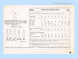 1950s Vintage Simplicity Sewing Pattern 4414 Flattering Uncut Misses Skirt