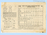 1950s Vintage Simplicity Sewing Pattern 4438 Plus Size Shirtwaist Dress 46B