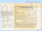 1950s Vintage Simplicity Sewing Pattern 4527 Easy Uncut Plus Size Dress 41 B