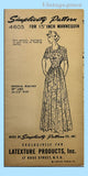 1940s Simplicity Sewing Pattern 4605 FF 15in Latexture Fashiondol Doll Clothes