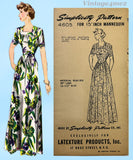 1940s Simplicity Sewing Pattern 4605 FF 15in Latexture Fashiondol Doll Clothes