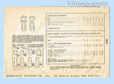 Simplicity 4614: 1940s Misses WWII Street Dress Sz 34 B Vintage Sewing Pattern
