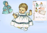 1960s Vintage Simplicity Sewing Pattern 4723 12 Inch Baby Dear Doll Clothes