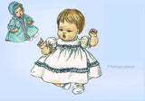 1960s Vintage Simplicity Sewing Pattern 4723 12 Inch Baby Dear Doll Clothes