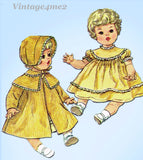 1960s Vintage Simplicity Sewing Pattern 4727 14 Inch Baby Doll Clothes Set