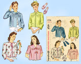 Simplicity 4756: 1940s Misses Bedjacket & Slippers 34B Vintage Sewing Pattern
