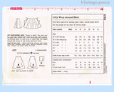 1960s Vintage Simplicity Sewing Pattern 4763 Misses Jiffy Wrap Skirt Sz 28 Waist
