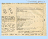 1940s Vintage Simplicity Sewing Pattern 4777 Charming WWII Hat Purse Mittens Sz LRG