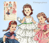 Simplicity 4908: 1950s Cute 23in Saucy Walker Doll Clothes Vintage Sewing Pattern