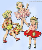 1950s Vintage Simplicity Sewing Pattern 4909 16.5 Inch Little Girl Doll Clothes