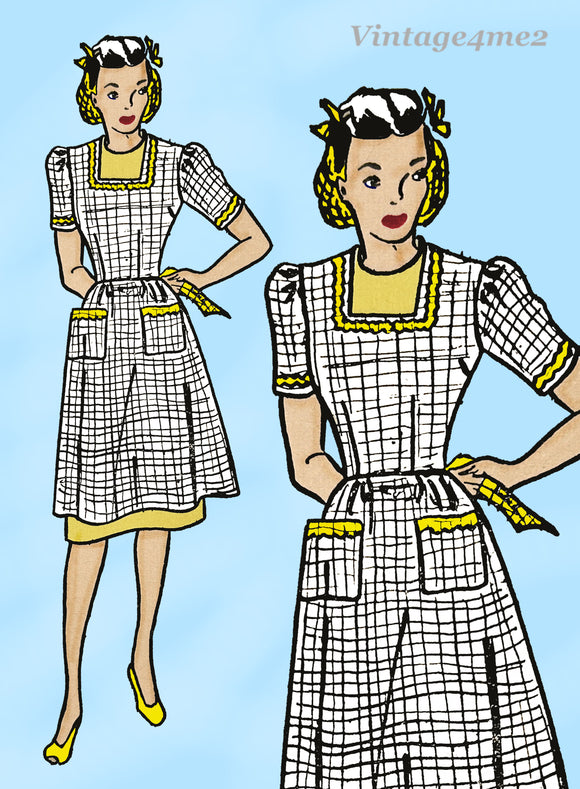 1940s Simplicity Sewing Pattern 4938 FF 15in Latexture Fashiondol Doll Clothes