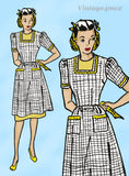 1940s Simplicity Sewing Pattern 4938 FF 15in Latexture Fashiondol Doll Clothes
