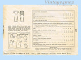 Simplicity 4977: 1940s Uncut Misses Easy WWII Dress 34B Vintage Sewing Pattern
