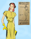 1940s Simplicity Sewing Pattern 4984 FF 15in Latexture Fashiondol Doll Clothes