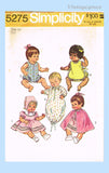 1970s Vintage Simplicity Sewing Pattern 5275 Uncut 14 Inch Vinyl Baby Doll Clothes