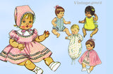 1970s Vintage Simplicity Sewing Pattern 5275 Uncut 14 Inch Vinyl Baby Doll Clothes