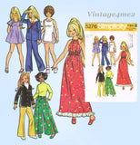 1960s VTG Simplicity Sewing Pattern 5276 Uncut 17in Teen Fashion Doll Clothes