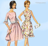 Simplicity 5911: 1960s Uncut Misses Youthful Dress Sz 36B Vintage Sewing Pattern