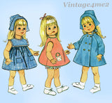 1960s Vintage Simplicity Sewing Pattern 6768 18 In Goody Two Shoes Doll Clothes