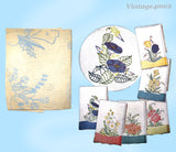 1940s VTG Simplicity Embroidery Transfer 7120 Uncut Applique Guest Towel Motifs