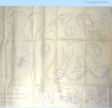 1940s Vintage Simplicity Transfer Pattern 7127 Disney Uncut Pluto Kids Bedspread