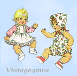 1970s Vintage Simplicity Sewing Pattern 7208 Uncut 13-14in Baby Doll Clothes Set