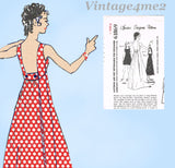 1960s Vintage Designer Spadea Sewing Pattern 61869 Uncut Misses Evening Gown 32 B