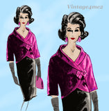 1960s Vintage Spadea Sewing Pattern 1170 Misses Designer Jacket Size 38 Bust