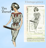 1960s Vintage Designer Spadea Sewing Pattern NA-2045 Lovely Misses Dress Sz 34 B
