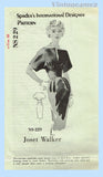 1950s Vintage Spadea Sewing Pattern NS-229 Uncut Joset Walker Cocktail Dress 38 B