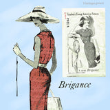 1960s Vintage Designer Spadea Sewing Pattern Y-1246 Brigance Misses Dress 34.5B