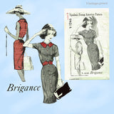 1960s Vintage Designer Spadea Sewing Pattern Y-1246 Brigance Misses Dress 34.5B