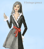 1960s Vintage Designer Spadea Sewing Pattern Y-31101 Uncut Misses Wrap Dress Sz 38 B
