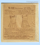 Standard 3522: 1900s Rare Little Girls Pinafore Apron 25 B Vintage Sewing Pattern