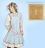 Standard 3522: 1900s Rare Little Girls Pinafore Apron 25 B Vintage Sewing Pattern