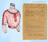 Standard 4815: 1910s Misses Edwardian Blouse Waist 40 B Vintage Sewing Pattern