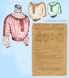 Standard 4815: 1910s Misses Edwardian Blouse Waist 40 B Vintage Sewing Pattern