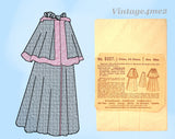 Standard 8327: 1900s Rare Uncut Infants Hooded Cloak Vintage Sewing Pattern