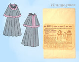 Standard 8327: 1900s Rare Uncut Infants Hooded Cloak Vintage Sewing Pattern