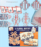 Superior 133: 1940s Mr & Mrs Wedding Pillowcase Uncut Original Embroidery Transfer